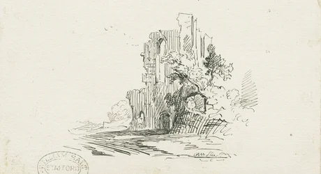 Croxden Abbey: pen- og blæktegning, nd [?19th cent] (tegning)