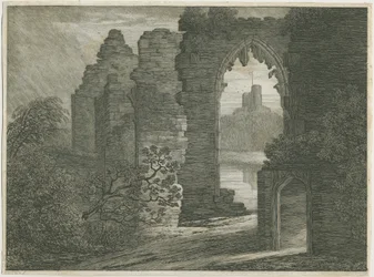 Dudley Castle - The Keep: radering