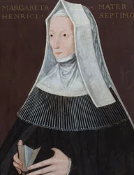 Portræt af Margaret Beaufort, grevinde af Richmond og Derby (olie på panel)