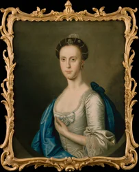 Portræt af en dame (olie på lærred)