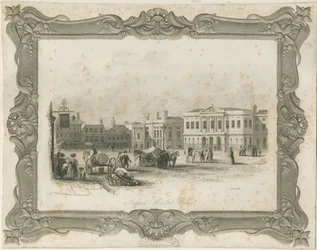 Stafford - Market Place: gravering, nd [c 1841] (tryk)
