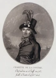 Medaljonportræt af François Athanase (François-Athanase) Charette de la Contrie, vendéansk leder