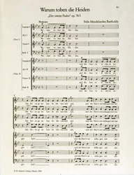"Hvorfor raser hedningene" anden salme, op.38, af Felix Mendelssohn (litho)