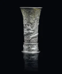 Bægerglas, Transsylvanien, ca. 1650 (pakke-forgyldt sølv)