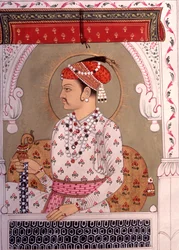 Konge af miniaturemaleri, Rajasthan, Indien