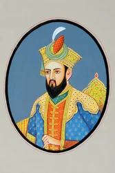 Miniaturemaleri af mogulkejseren Babur