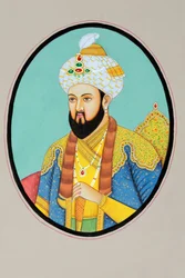 Miniaturemaleri af mogulkejseren Humayun