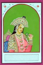 Miniaturemaleri af moguldronningen Mumtaz Mahal