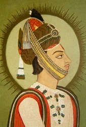 Portræt af Maharaja Jay Singh Iii, Jaipur, Rajasthan, Indien