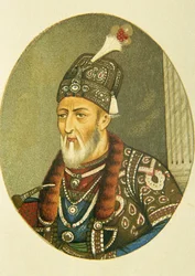 Portræt af mogul-kejser Bahadur Shah Ii, Indien
