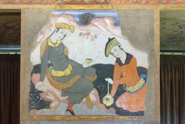 Frisk på Chehel Sotoun Palace, Esfahan, Iran