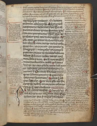 Harley 1802, f.19r, Dekoreret initial 