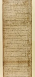 Tilføje. 5412, del 2, Skøde fra Ravenna, 3. juni 572 (papyrus)