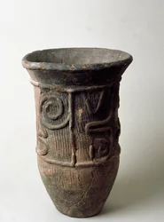Terracotta krukke fra Chiba, Jomon periode 13.-11. århundrede f.Kr
