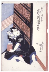Uden titel (Ichikawa Danjuro Vii/Funahashi Jirozaemon) (farvetræsnit)