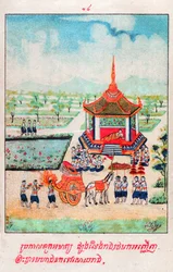 Mahajanaka Jataka. (stik, ca. 1910)