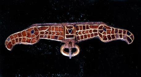 Merovinger fibula. Museum i Saint-Germain-en-Laye
