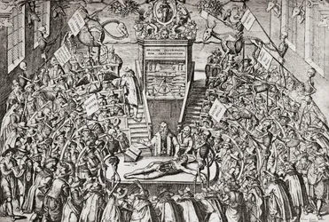 Studerende på et anatomikursus på Leiden Universitet, fra 