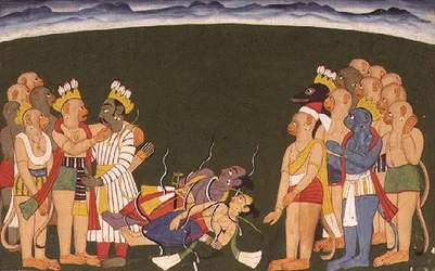 Rama og Lakshmana angreb med nagapasa, fra 