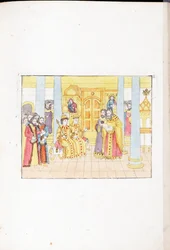 Bryllupsceremonien for Michael I af Rusland (Michael Fiodorovitch Romanov