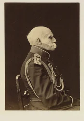 Grev Friedrich Benjamin von Lutke, tysk navigatør, geograf og opdagelsesrejsende i Østersøen, emne for det russiske imperium - Portræt af grev Fjodor Petrovich Litke (1797-1882), Anonym . Litografi