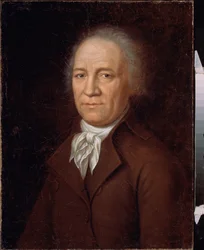 Portræt af bonden Andrei Bolotov (1738-1833). Maleri af en russisk mester, olie på lærred, slutningen af ​​1700-tallet. Statens Historiske Museum, Moskva.
