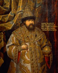 Portræt af Alexis af Rusland (1629-76), zar af Rusland (1645-76), maleri af en ukendt kunstner