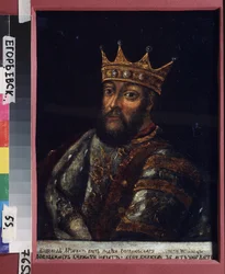 Portræt af storprins Vsevolod III Yuryevich den store rede af Vladimir (1154-1212)