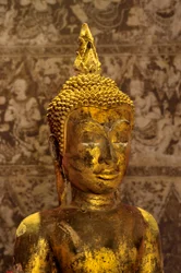 Buddha-billede i Ayutthaya-stil (forgyldt bronze)