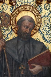 Eremitagen (Eremitagen af Nuestra Señora de La Plaza). Interiør. Alteret. Detalje. Alter (maleri)