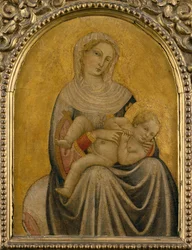Jomfru og barn, ca. 1420 (tempera på panel)