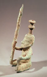Warrior, Dong-son Civilisation, fra Vietnam (bronze)