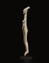 Kykladisk tilbagelænet kvindeskikkelse, navnestykke af Schuster-mesteren, Early Cycladic II, ca. 2400 f.Kr.