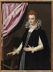 ""Portræt af Marie de Medici (1575-1642)"" Peinture de Scipione Pulzone (1550-1598) - 1594 - Olie på lærred - Dim 132,1x96,5 cm Privat samling