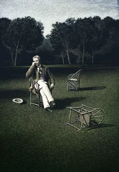 Uncle Vanya, 2000 (scratchboard, farvelagt digitalt)