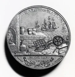 Scottish Penny til minde om Adam Smith (omvendt), 1797 (kobber) (for forsiden se XJF448269)