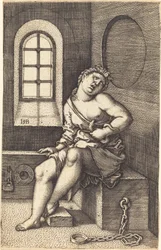 Cleopatra siddende