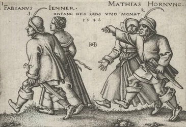 januar og februar, fra bondegildet eller de tolv måneder, 1546.