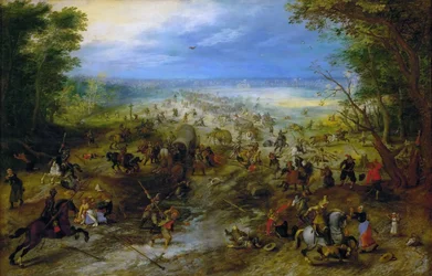 Angreb på et vogntog, ca. 1612