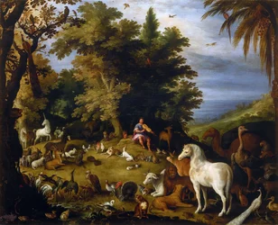 Orpheus blandt dyrene, ca 1595.