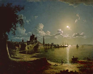 Måneskinsscene, Southampton, 1820