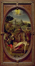 Atalanta og Hippomenes, 1572 (olie på skifer)