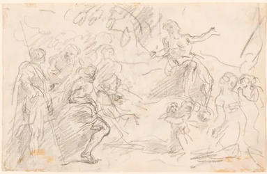 Bibelsk scene [verso]