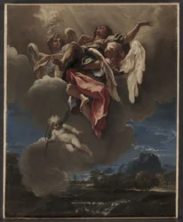 Studie til "An Apotheosis of a Saint" (for San Bernardino dei Morti, Milano)