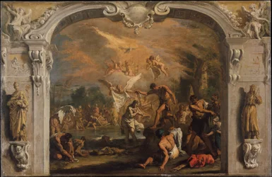The Baptism of Christ, ca. 1713-14 (olie på lærred)