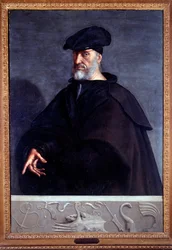 Portræt af Andrea Doria, italiensk condottiere (olie på lærred