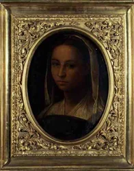 Portræt af en pige (olie på lærred)