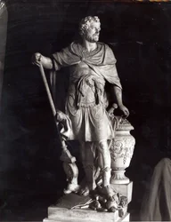 Hannibal Triumphant, 1722 (marmor) (bw foto)