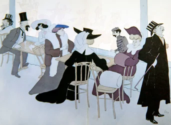 Ispaladset, ca. 1905 (farve litho)