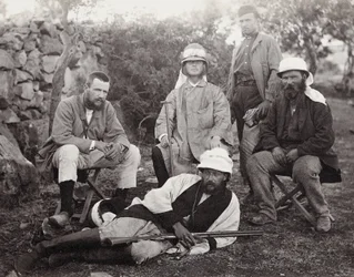 Gruppe af opdagelsesrejsende, Judea District, Palæstina, 1867